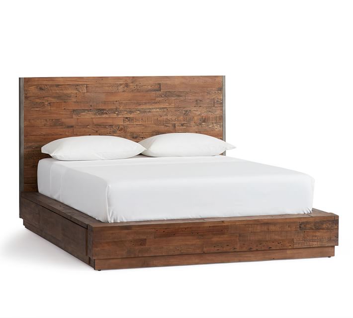 Big Daddy's Antiques Reclaimed Wood Storage Bed | Pottery Barn