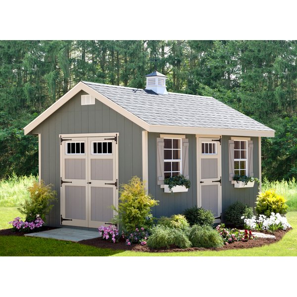 Alpine Structures Riverside 10 ft. W x 14 ft. D Wooden Storage Shed