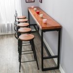 Retro leisure cafes against the wall bar table Home high bar table