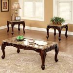 Amazon.com: Furniture of America Beltran 3-Piece Traditional Faux