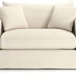 Willow White Twin Sleeper Sofa + Reviews | Crate and Barrel