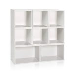 White Stackable Modular Cubby Organizer and Bookcase - Way Basics
