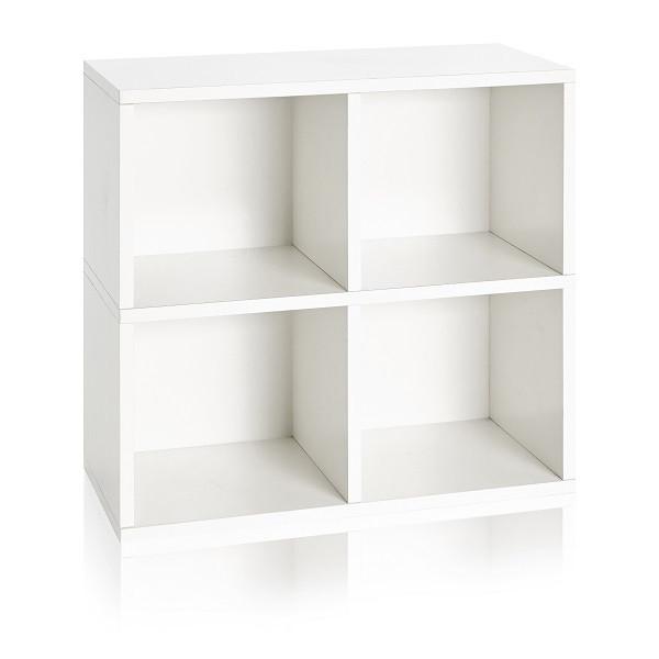 4 Cubby Storage Cube White | Eco Friendly | Way Basics