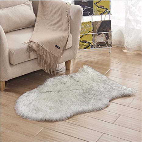 Amazon.com: 2.5x4 Feet Faux Sheepskin Rug Carpet Shaped Sheepskin