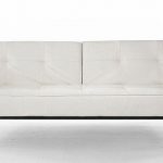 Karina White Deluxe Modern Sleeper Sofa | Modern Convertible Sofa