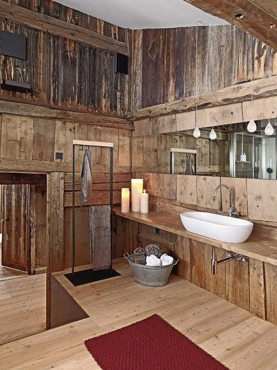 45 Stylish And Cozy Wooden Bathroom Designs - DigsDigs