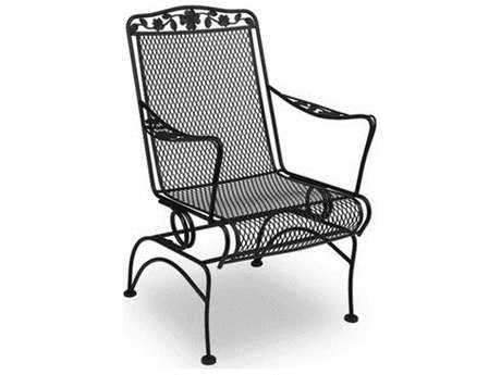 Meadowcraft Dogwood Wrought Iron Coil Spring Dining Chair - Price