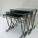 French Wrought Iron Nesting Tables, Set of 3 for sale at Pamono
