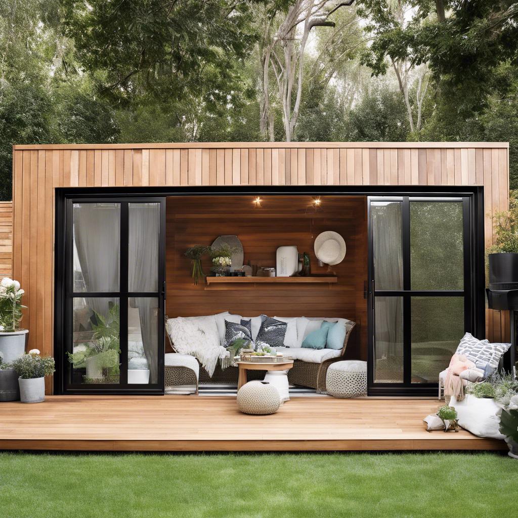 Entertaining in Style ‌with Outdoor Seating ⁤and a Modern Shed