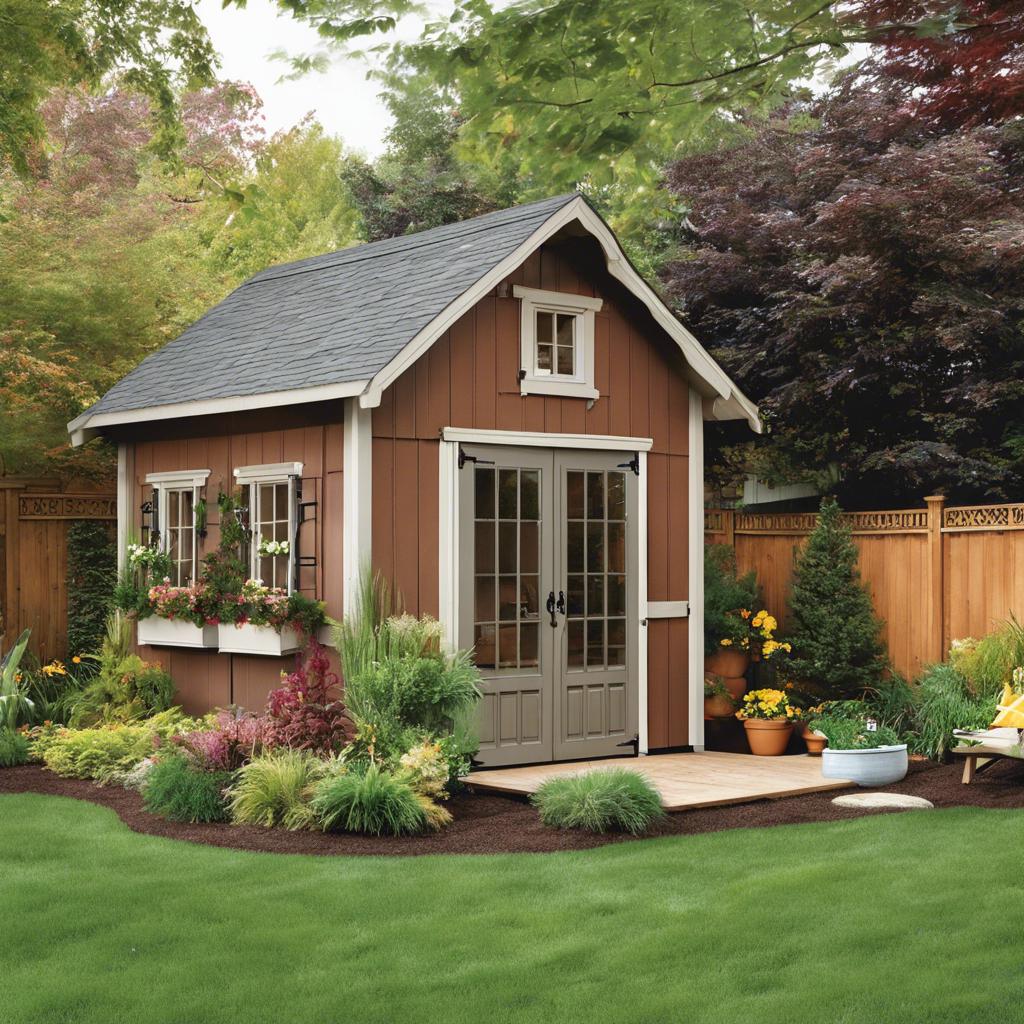 Creating a Workstation in Your Backyard Shed Design