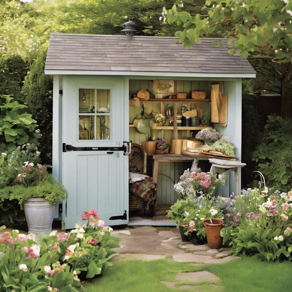 -‌ Enhancing Your⁢ Cottage Garden Shed ​with Decorative Touches
