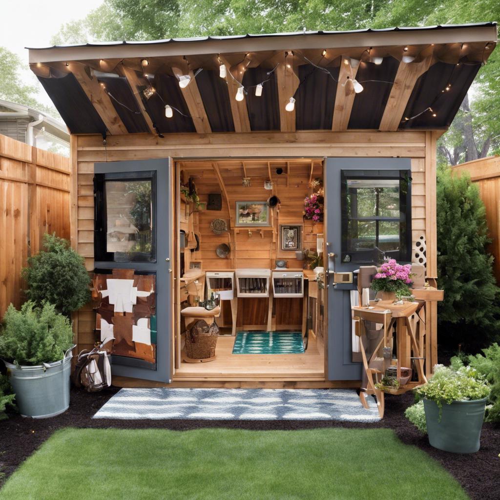 5.⁢ Mixing Modern ‌and⁤ Rustic: Contemporary Elements in Backyard Shed Design