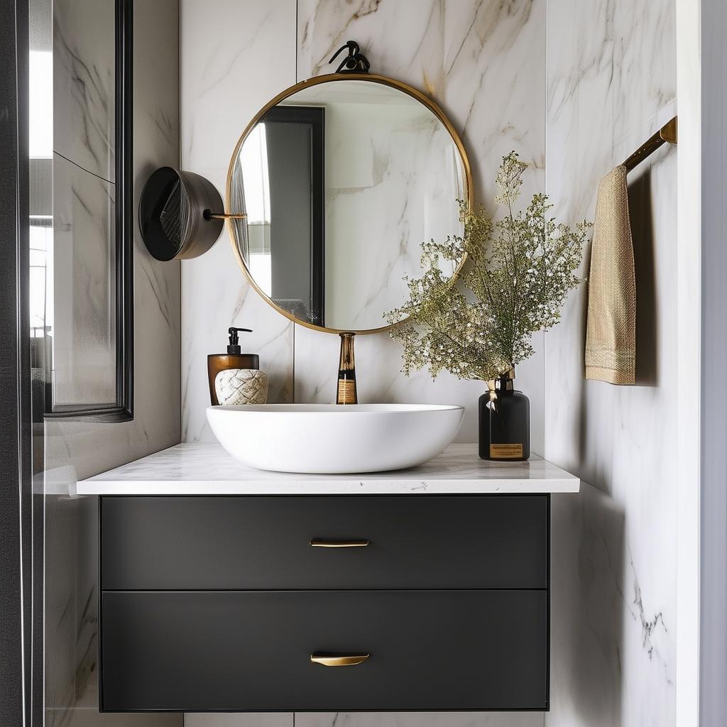 Contemporary Powder Rooms with Innovative Space-Saving Solutions