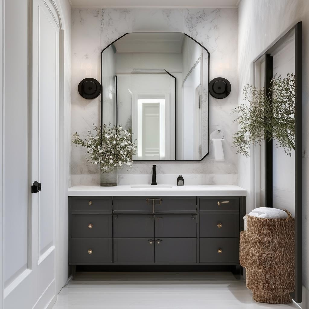 Eclectic Powder Rooms ⁤with Mix-and-Match ⁤Patterns and Textures