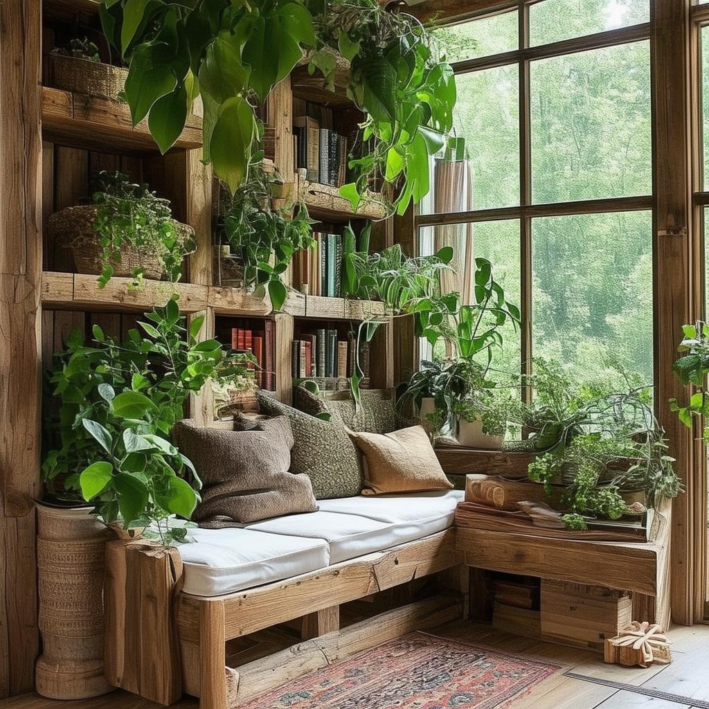 Bringing the Outdoors Inside: Plants in Your Rustic Reading Nook