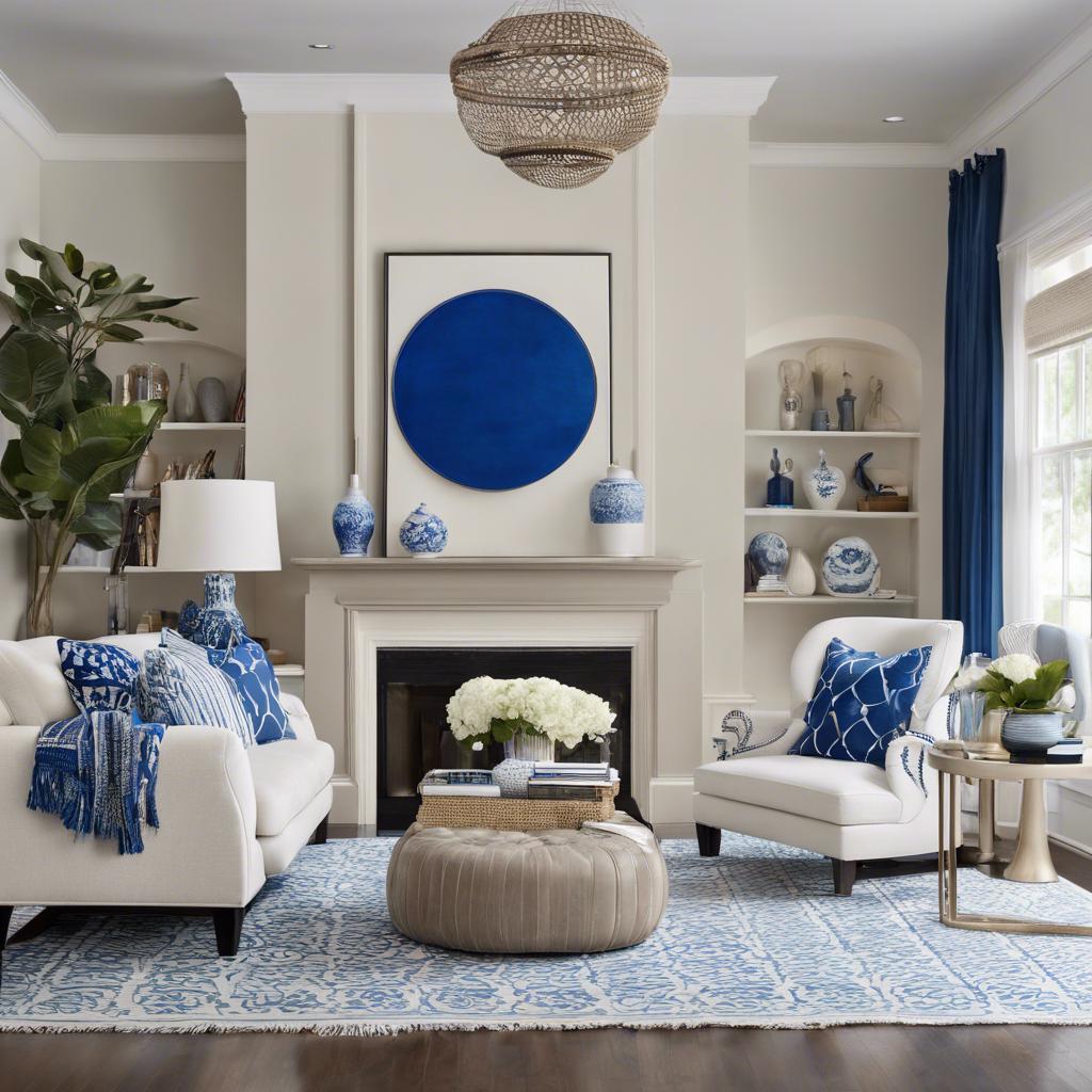 Incorporating Blue⁤ Accents in a Neutral Space