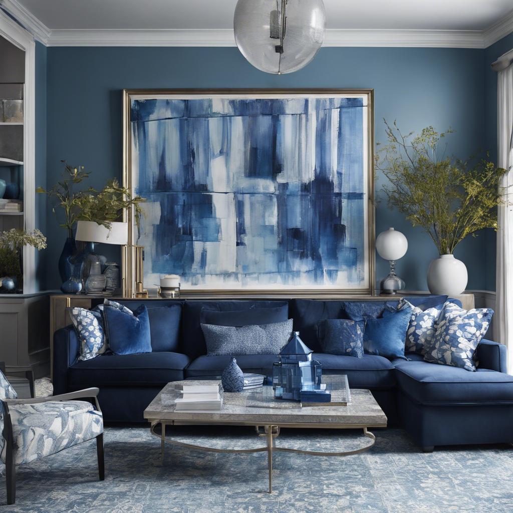 Layering Shades⁣ of Blue for Depth⁣ and Dimension