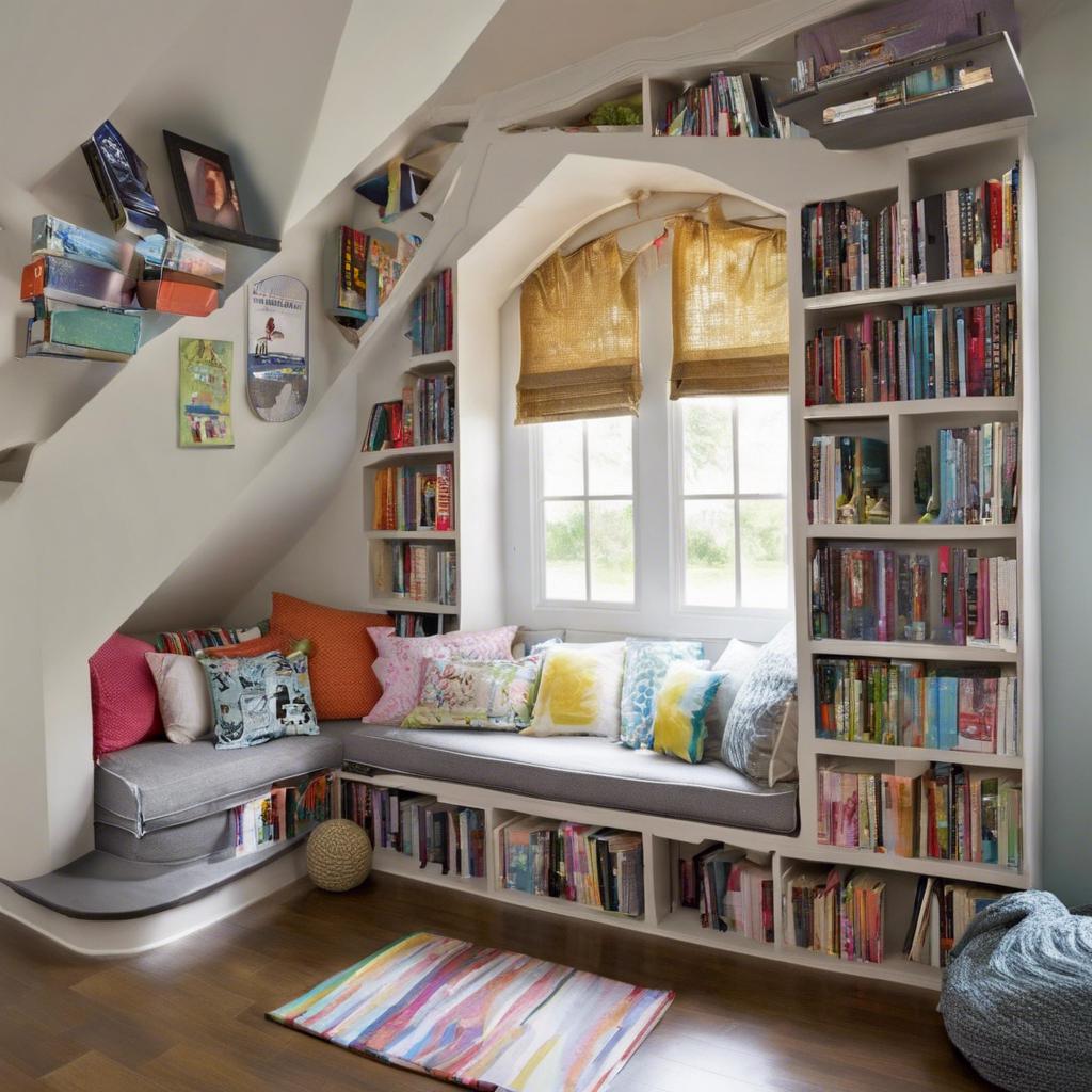 Industrial​ Pipe Book Nook Retreat