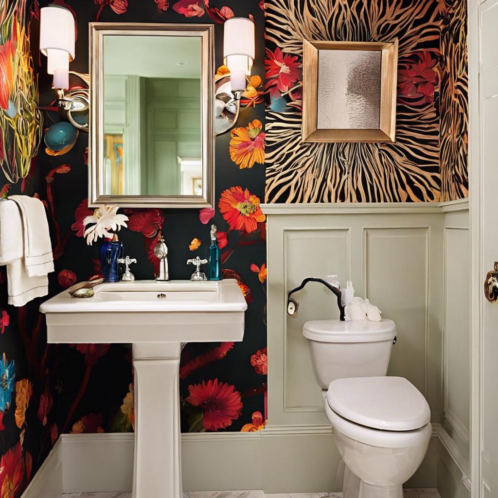 Elegant Wallpaper Patterns for Powder Rooms