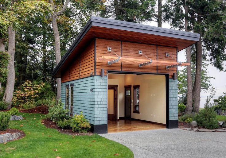 Sleek and Stylish: The Contemporary Charm of a Flat-Roofed Modern Shed