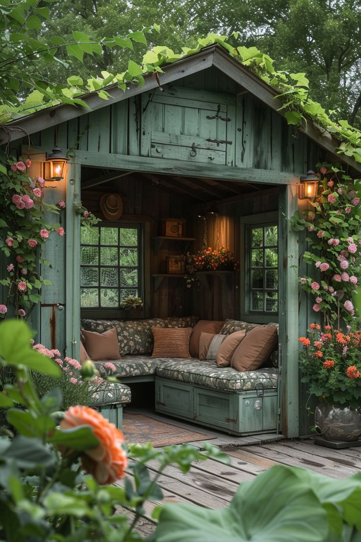 Crafting a Gorgeous Garden Shed with a Handy Potting Bench