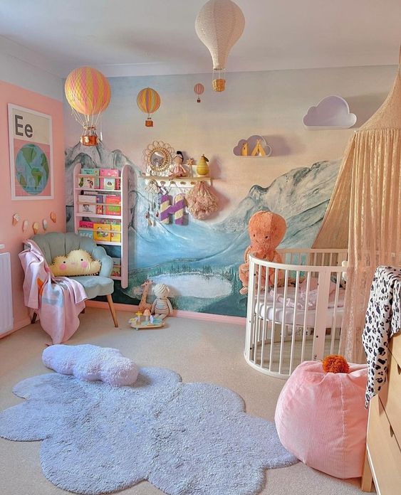 Whimsical Wonderland: Small Colorful Nursery Design