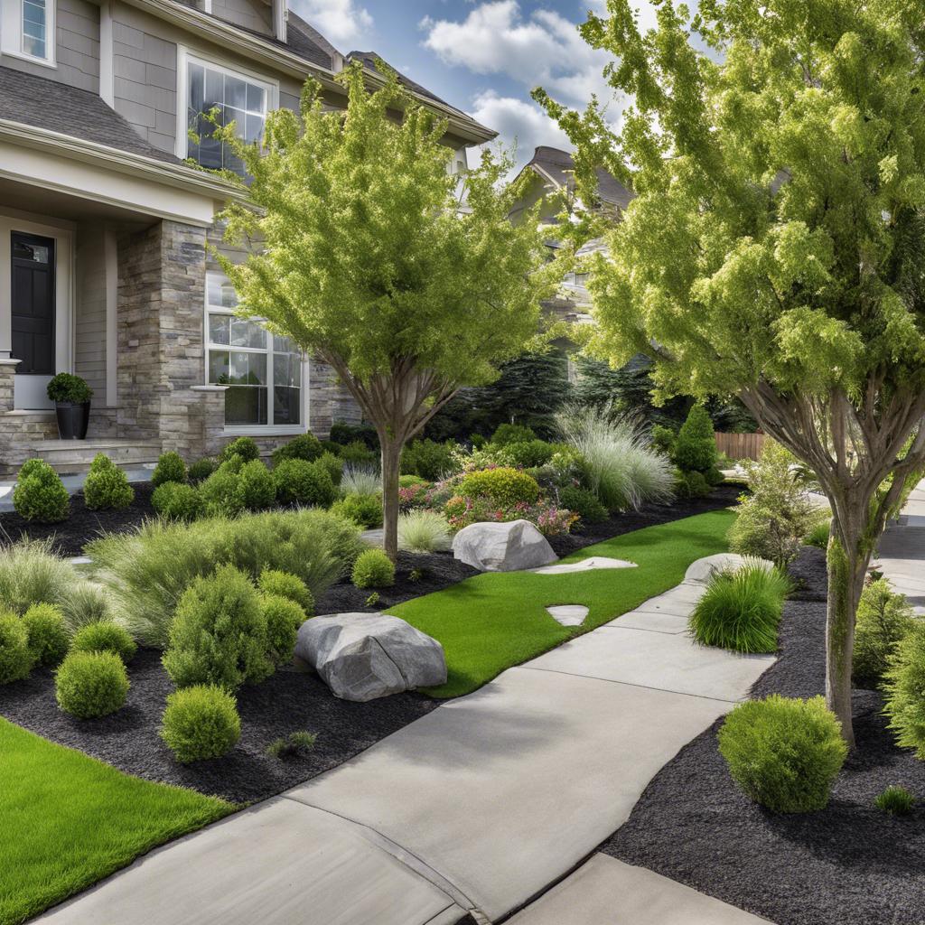 Enhancing Front Yard Aesthetics⁣ with Strategically Placed Trees