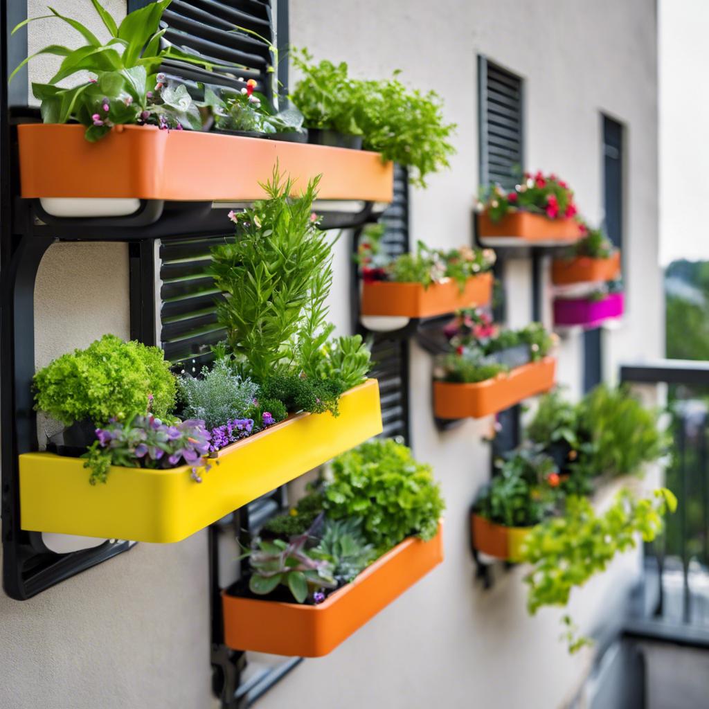 Innovative Rail⁣ Planters for Small Balconies