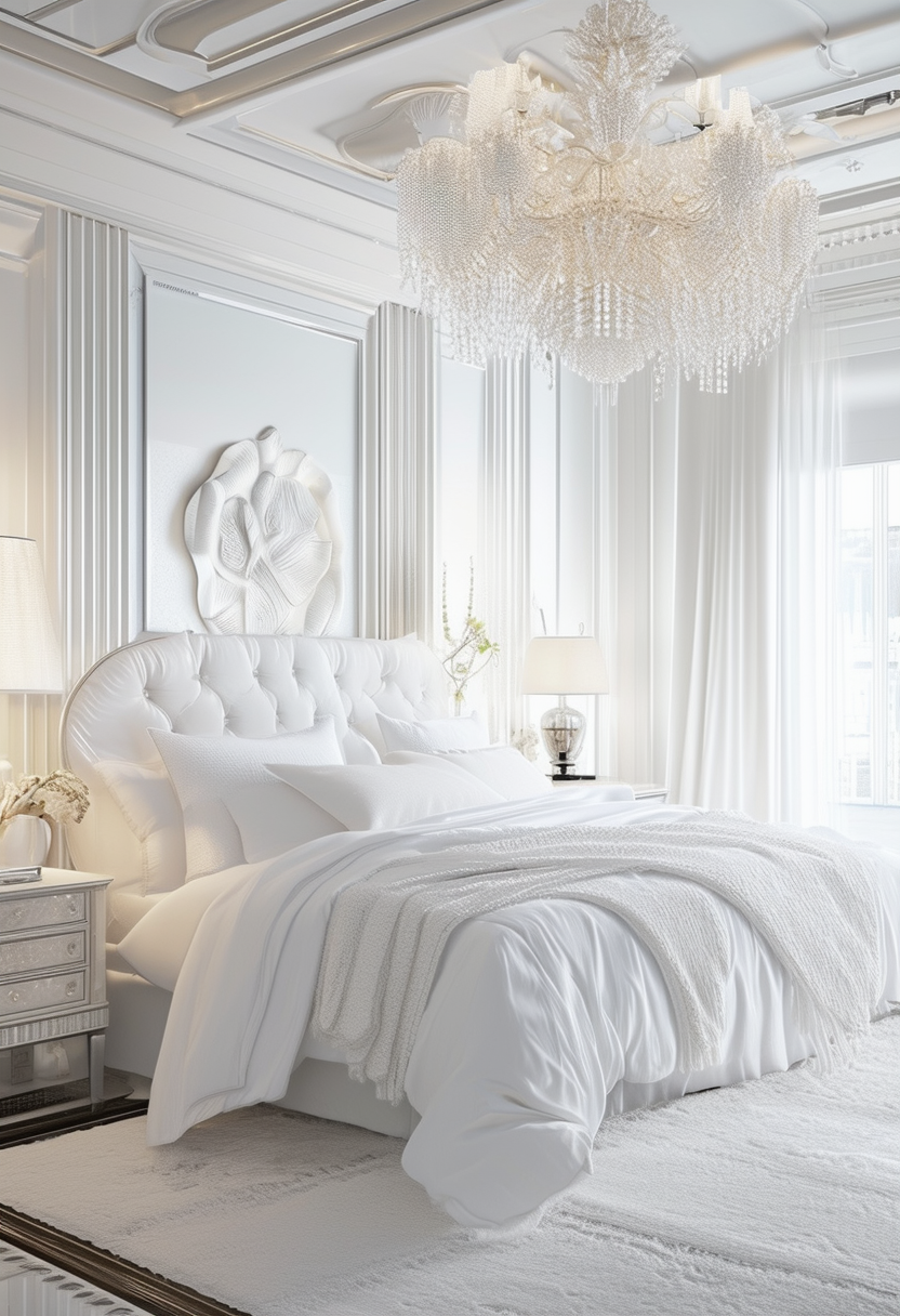 Elegant Whites: Designing a Chic and Serene Bedroom