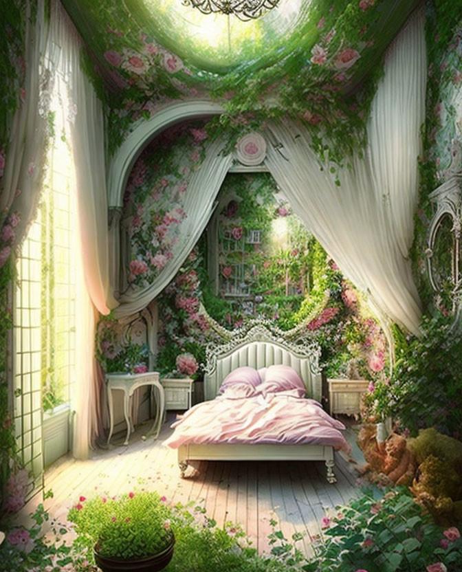 Fairy tale bedroom: Whimsical ​decor and⁢ soft textures create ‌enchanting dreams