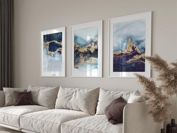 Incorporate ‍a gallery wall featuring blue-themed art and photos