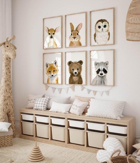 Classic Woodland Nursery: Rustic charm with‍ charming critters and earthy ‍tones