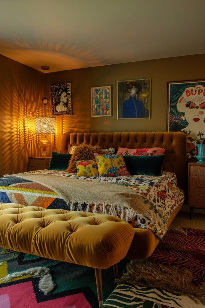 Funky bedroom: Bright colors and quirky accessories ignite ⁣creativity