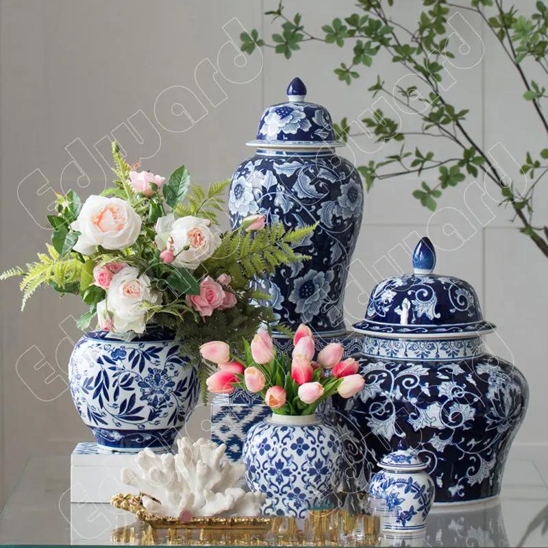 Use⁤ ceramic vases for subtle ⁢elegance in your blue⁢ living room