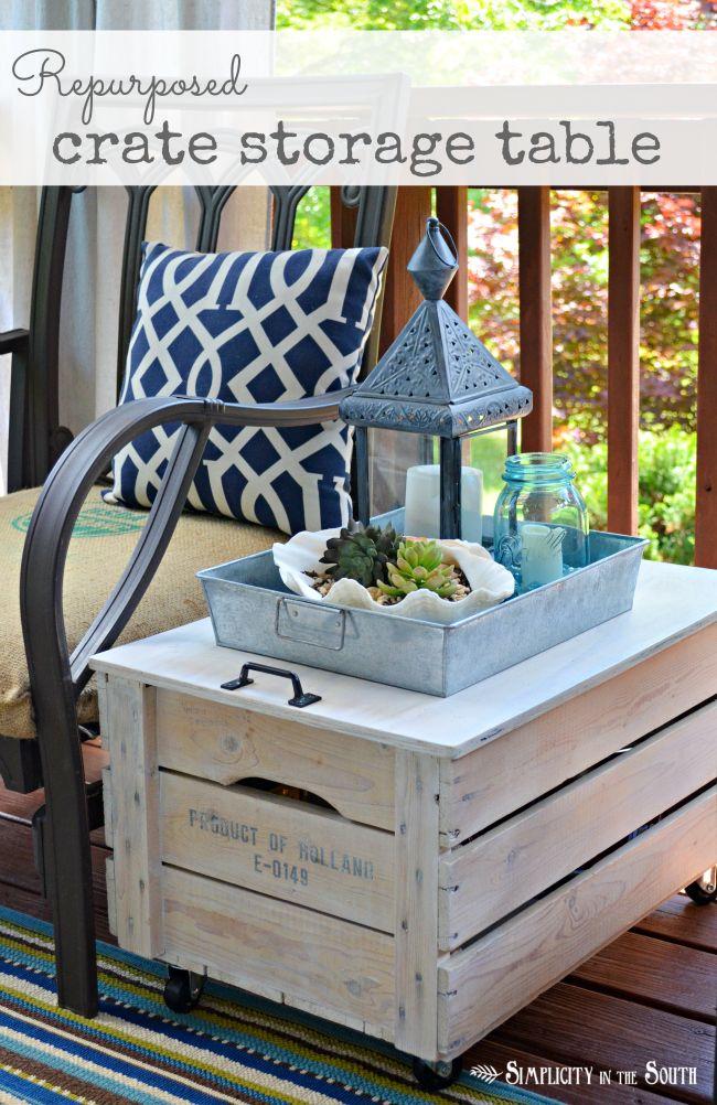 Repurpose old crates into stylish⁣ side tables for your small ⁤balcony, showcasing your creative side while being ​functional