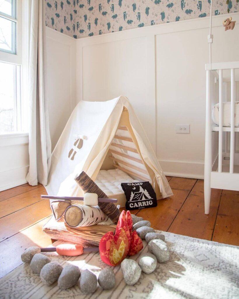 Cozy‍ Campfire Nursery: Camp-inspired decor perfect for dreams​ under the stars