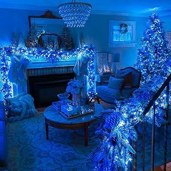 Add soft ​lighting with fairy lights to⁤ your blue living room