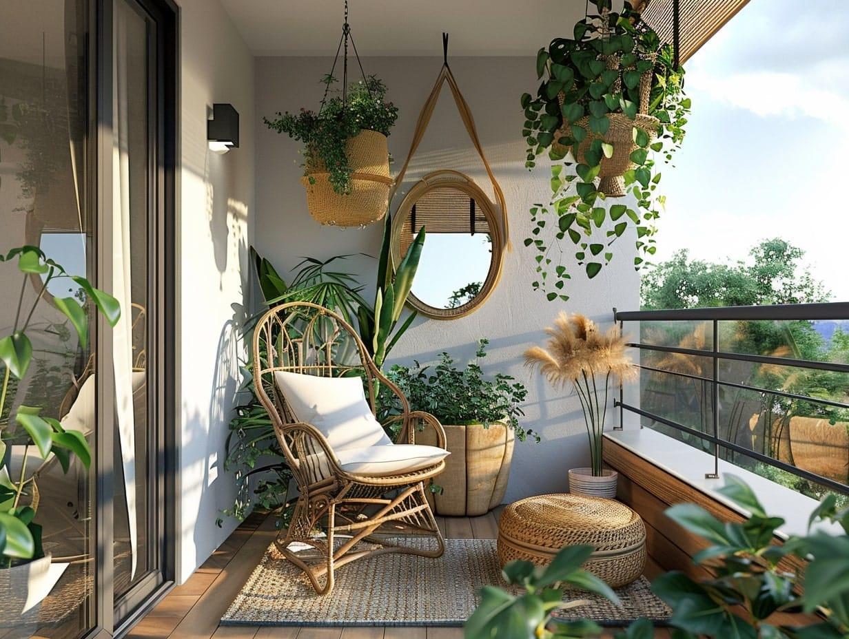 Hang mirrors strategically on your small balcony to create an illusion of more space, making it feel ⁣more expansive and​ open