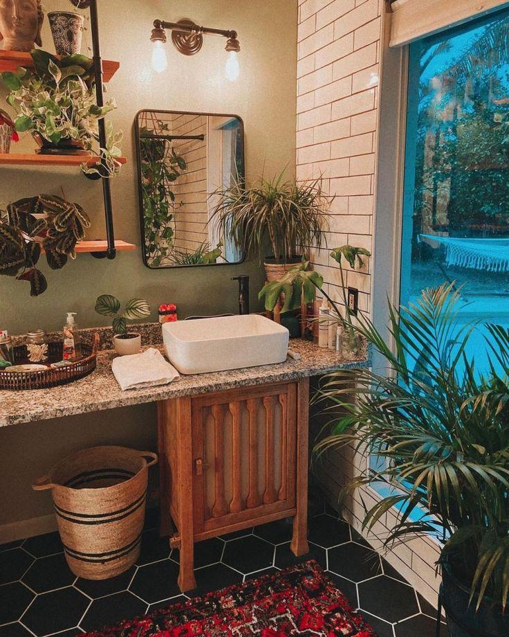 Potted plants to breathe life into ‍your boho bathroom‍ sanctuary