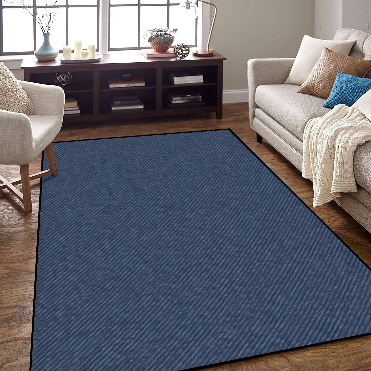 Mix textures⁤ with plush rugs and smooth fabrics in blue living room