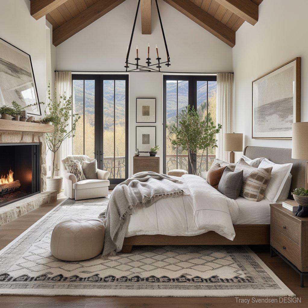 Modern farmhouse bedroom: Rustic charm meets⁤ contemporary elegance in this cozy⁢ retreat