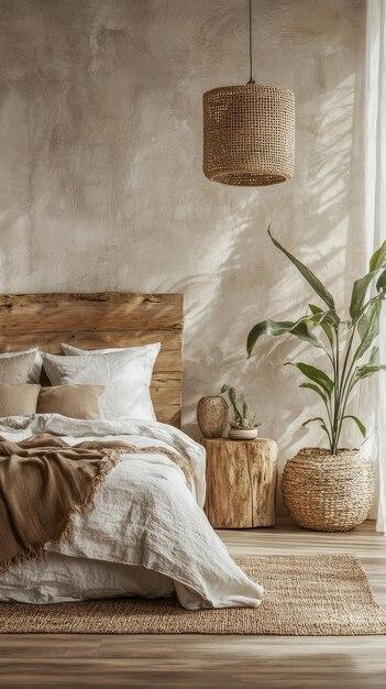 Rustic Bedroom: Utilize ⁢earthy tones and natural textures ‍for⁢ a ‌grounded feel