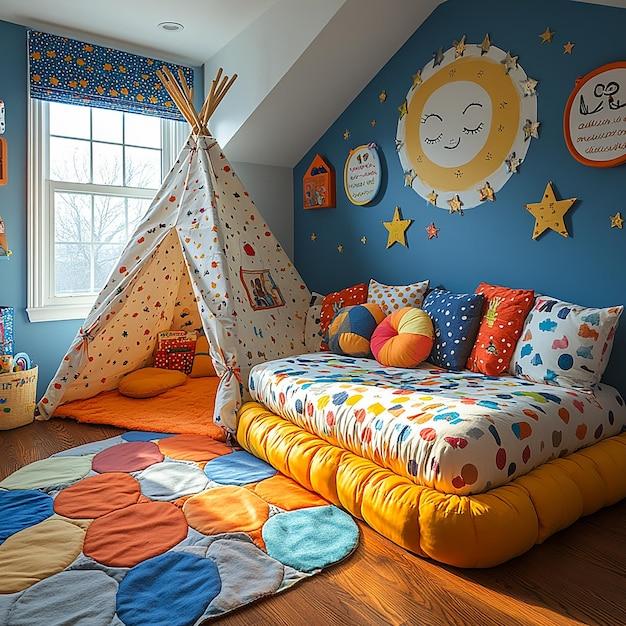 Whimsical Bedroom: ⁢Encourage imagination with playful designs and bright colors