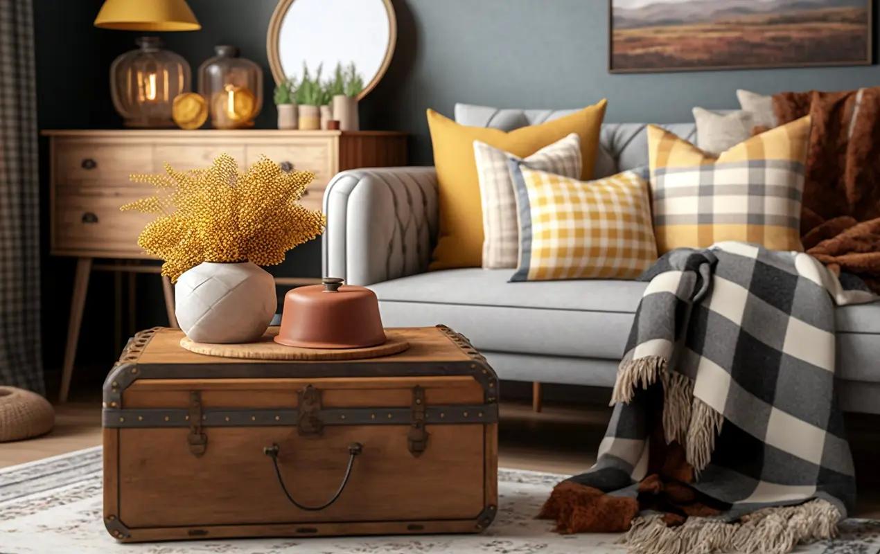 A ⁤vintage trunk can serve as both ‍a coffee table and storage in your Boho Living Room