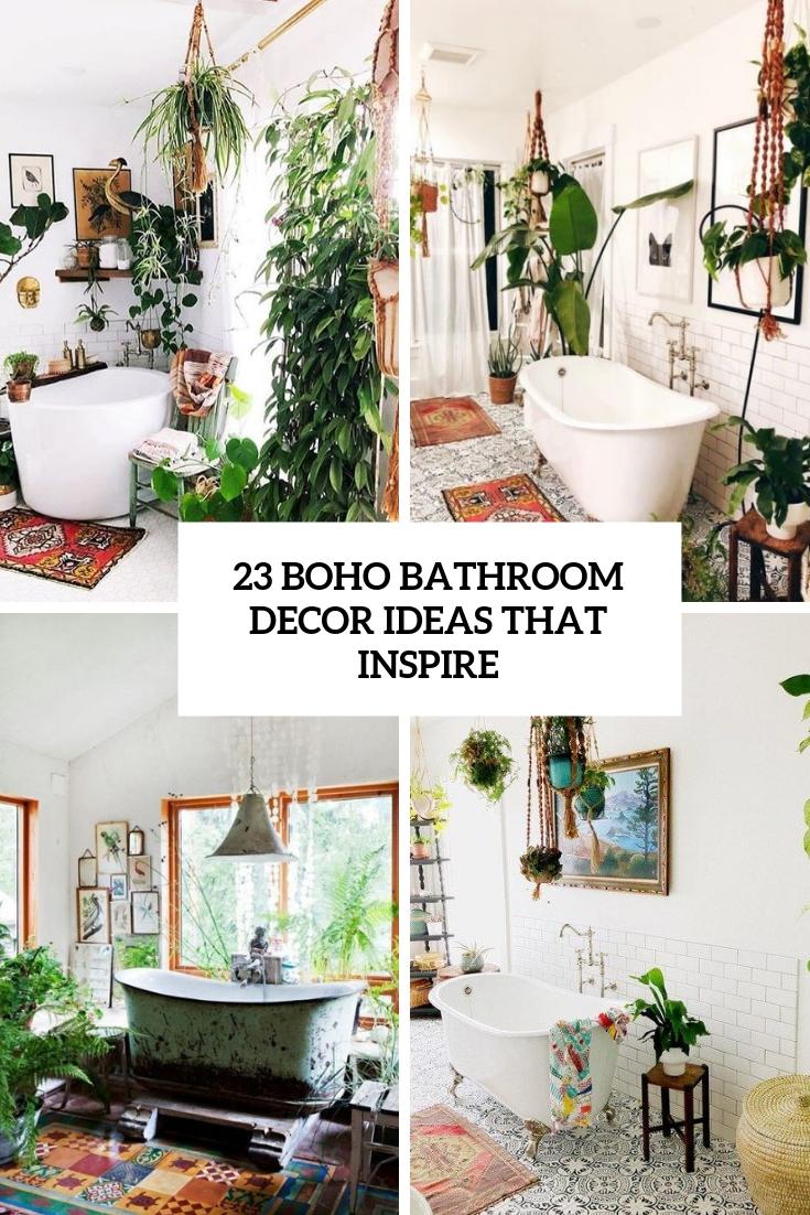 Blend vintage and modern elements seamlessly in your boho bathroom