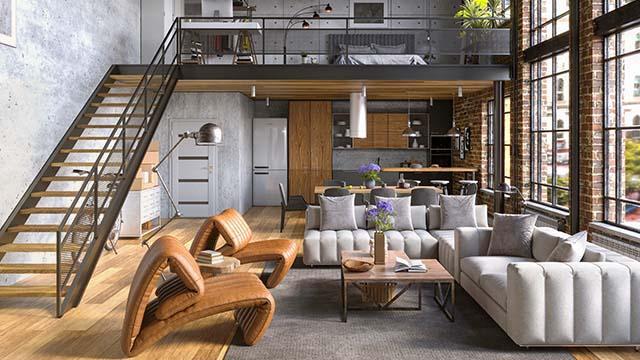 Urban chic: Industrial details give a modern edge to interior design