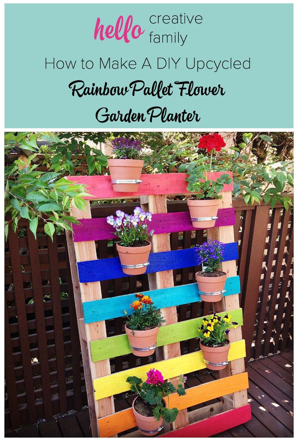 Colorful⁣ Pallet⁢ Garden: Paint your⁢ pallets ⁣for a vibrant,​ eye-catching display