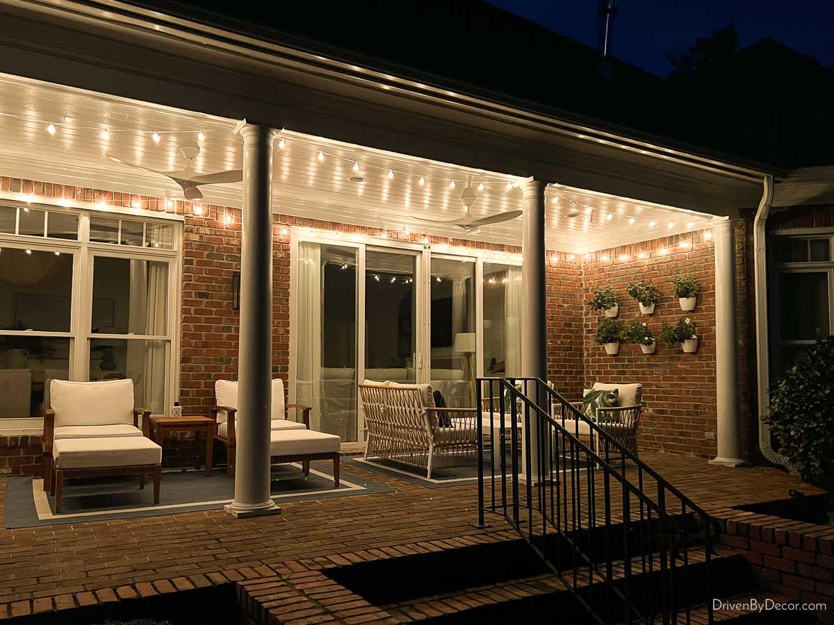 Use string lights‌ for magical ambiance in ⁢your screened porch