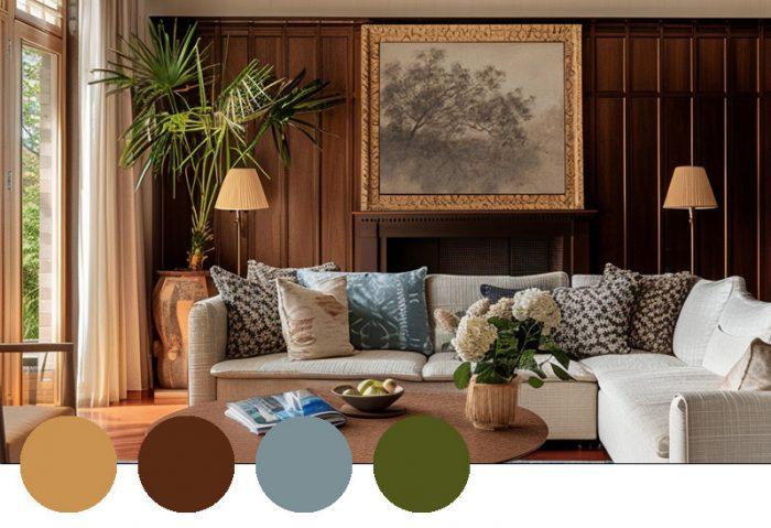 Utilize earthy color palettes with greens, ​browns, and beiges ⁤in your Earthy Living Room