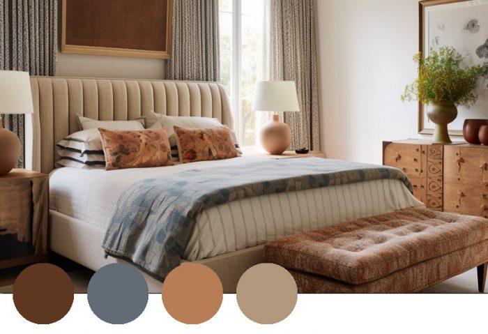 Use a neutral color palette with earthy tones to create a serene atmosphere